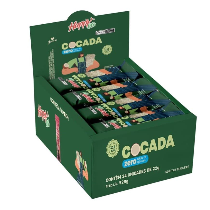 Kit 24 unidades Doce zero I Cocada Zero Acucar 22g