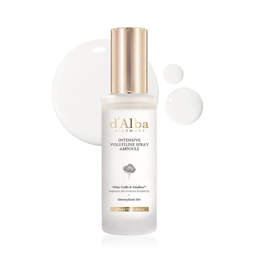 d'alba Piedmont Intensive Vegan Volufiline Spray Ampoule, Sérum em Spray Leitoso, Tratamento Firmador da Pele, Cuidado P