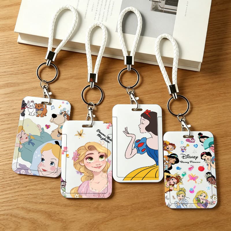 Capa De Cartão Fofa Disney Princess Para Armazenamento Diário De Cartões
