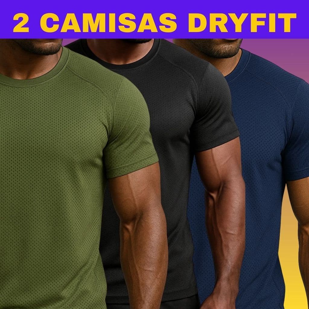 2 Camisas Masculina Esportiva DryFit / academia  / treino / corrida