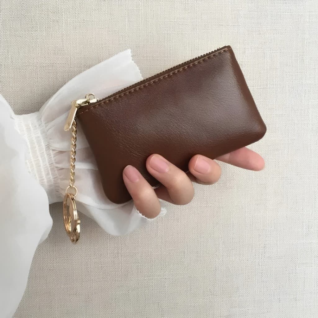 Caso chave caso de cartão novo estilo zíper moeda bolsa leve caso batom Ultra-fino high-End multifuncional high-apparanc