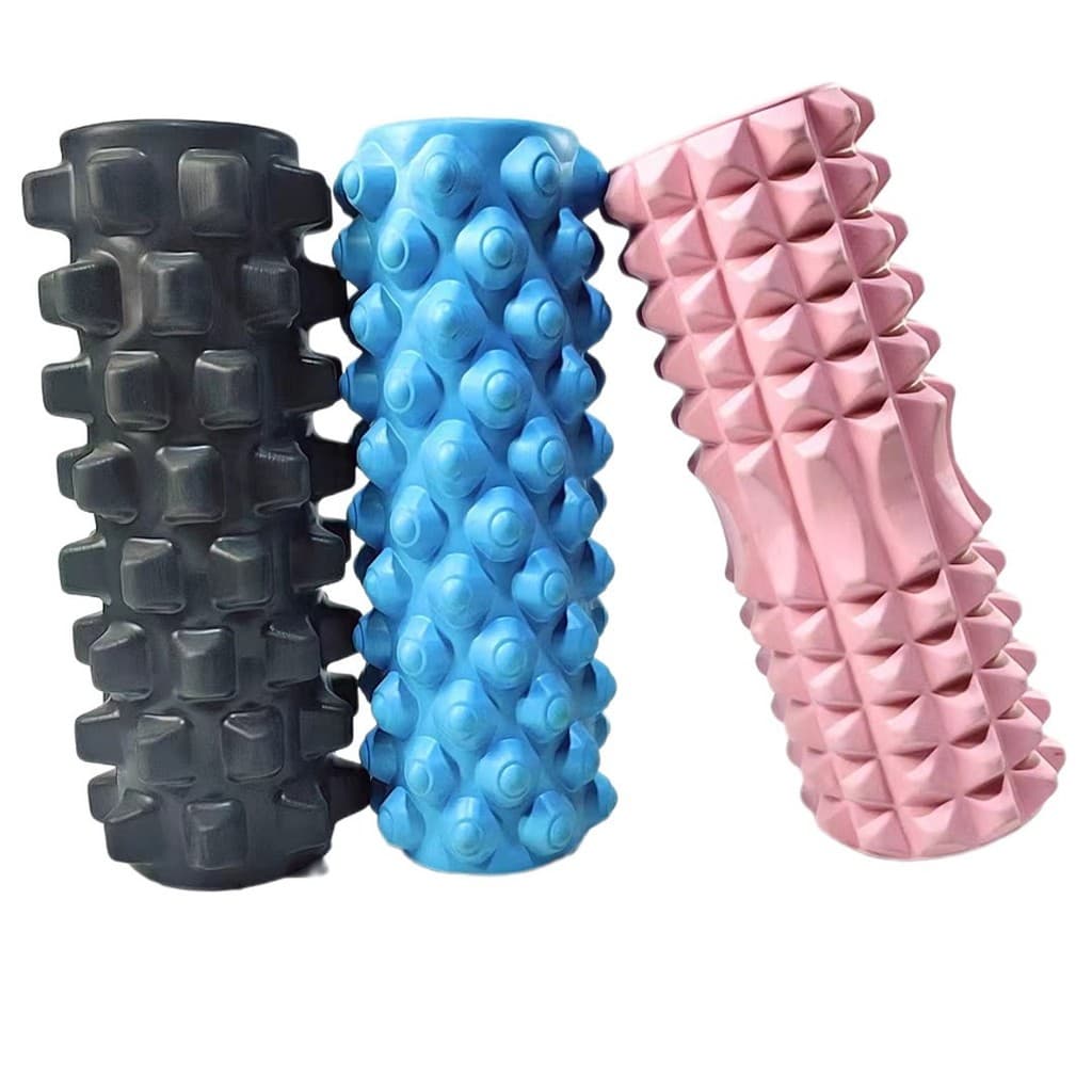 Rolo de espuma EVA oco de 33 CM para homens e mulheres, massagem Fitness, Mace, relaxamento muscular, rolo Langyang, col