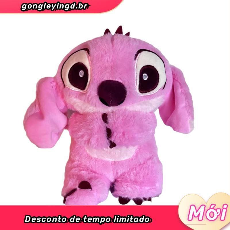 32CM Disney Stitch Boneca De Pelúcia Com Luzes Música Bebê Dormindo Companheiro Som Macio Brinquedos Kawaii 2024 De Resp