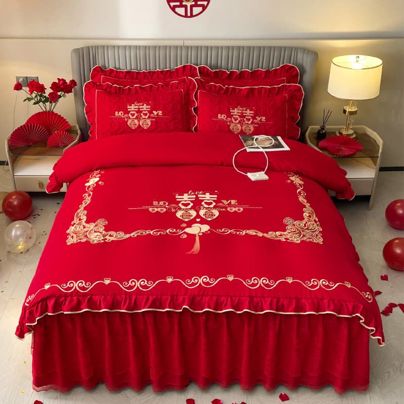 Roupa de cama de casamento
