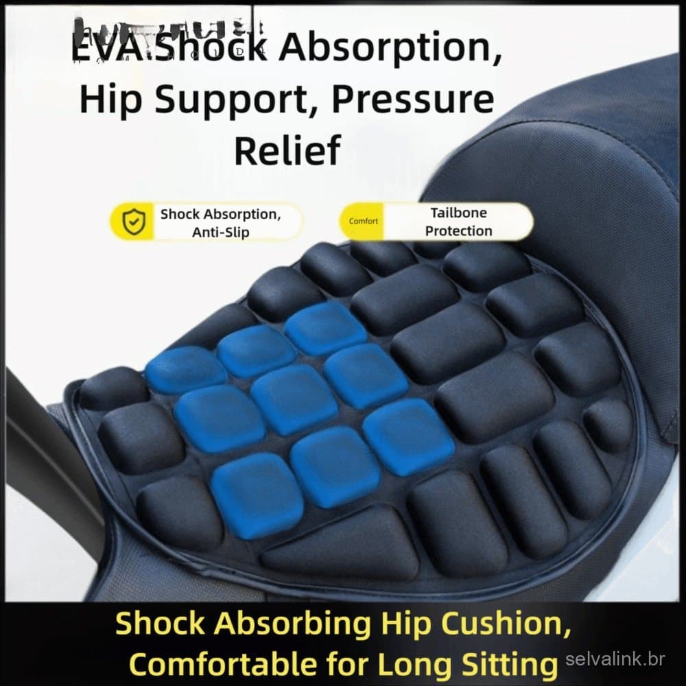Almofada De Ar Para Motocicleta HOMEUVOE , Capa De Assento De Com Absorção De Choque Respirável Universal De Espuma