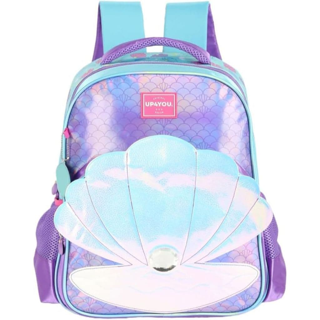 Mochila Costas Infantil Escolar Menina Sereia Mermaid Luxcel