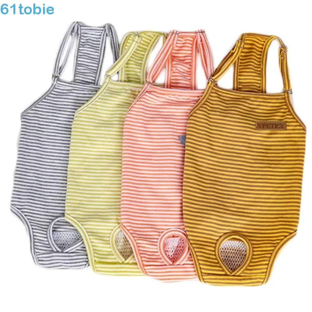 Calcinha Sanitária Para Cães TOBIE , Roupa Íntima Listrada , Calças Fisiológicas Femininos , Fraldas Laváveis E Gatos