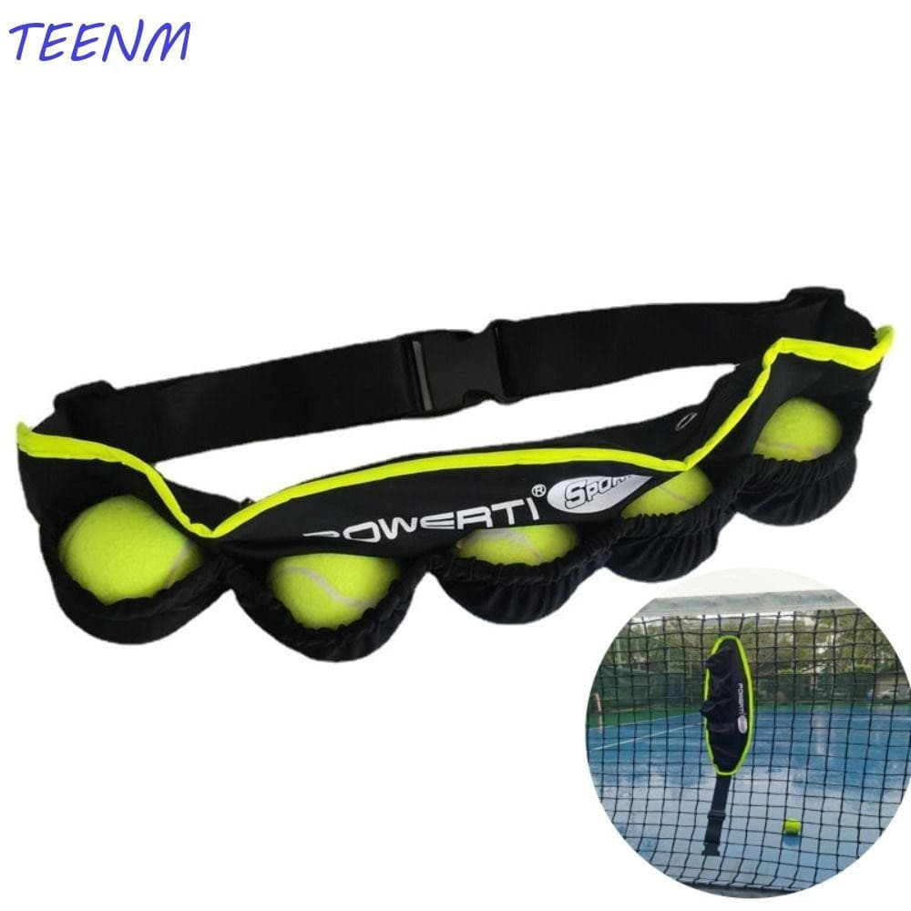 Bolsa Para Bola De Tênis TEENM , Suporte Ajustável Bolas , De Cintura Com Bolso Zíper