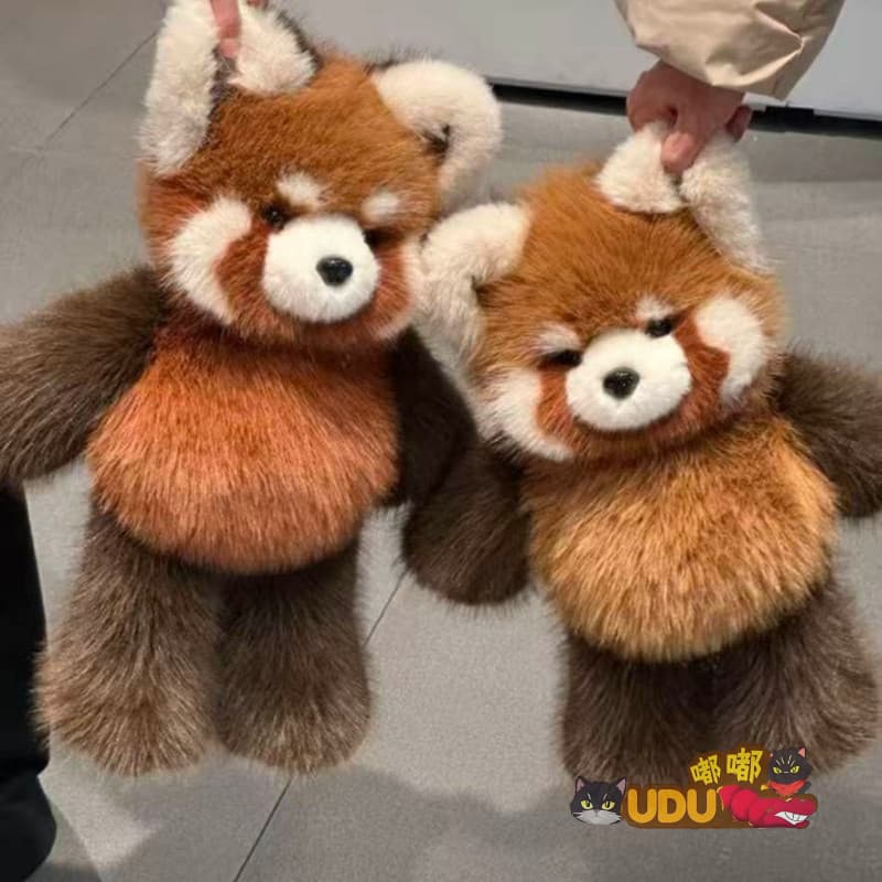 Urso de pelúcia correndo, um favorito entre as celebridades da internet, lindo urso de pelúcia panda.