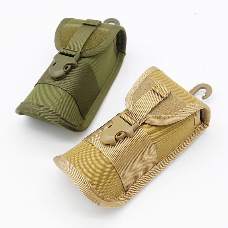 Estojo de óculos camuflado tático, bolsa de compressão EVA, equipamento de armazenamento para viagem ao ar livre