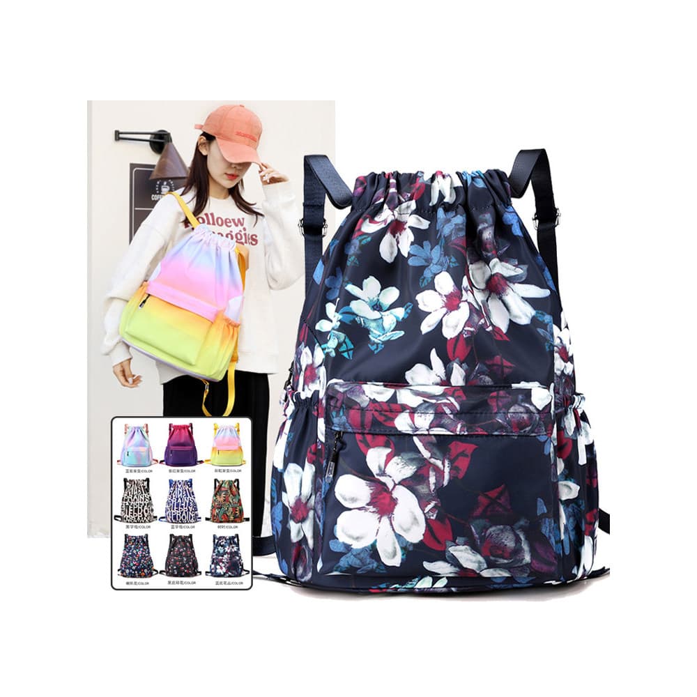 Oxford pano cordão saco mochila 2025 novo estilo saco de viagem feminino grande capacidade leve saco de ginásio estudant