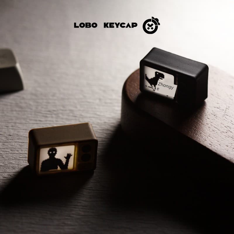 Translúcido TV ferrugem lago único Keycap único criativo resina teclado mecânico boné personalizado ESC presente