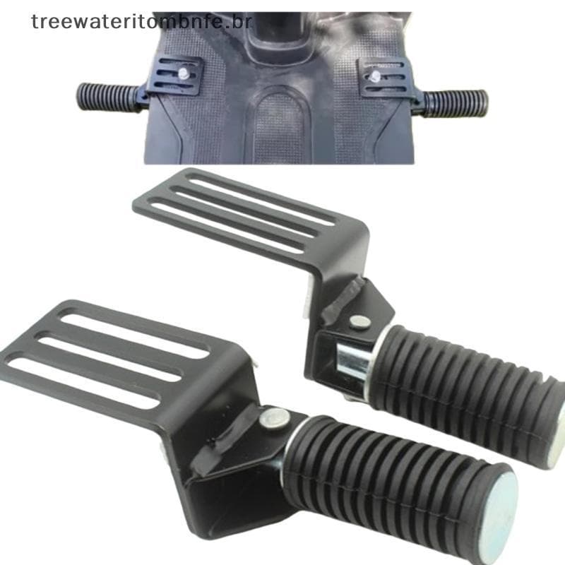 2 Pçs Apoio Para Os Pés Dianteiro Confortável Pedais De Cruzeiro Rua Dobrável Metal Motocicleta Pé Pegs Bicicleta Elétri