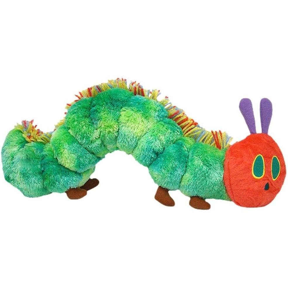Pelúcia Lagarta Muito Faminta - Bicho de Pelúcia Macio de Algodão, Inspirado em Eric Carle, Almofada Adorável para Crian