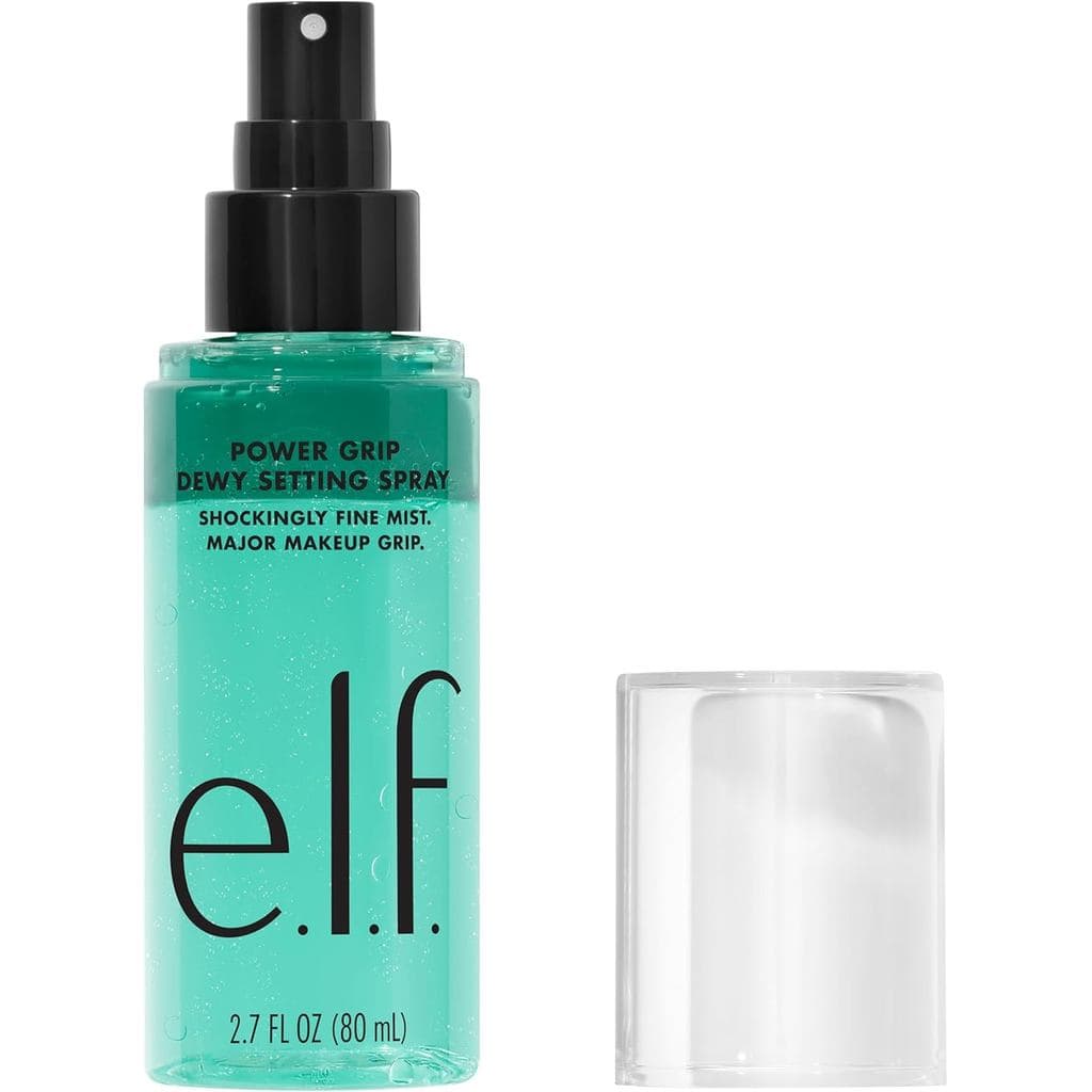 e.l.f. Spray Fixador Power Grip Dewy, Fórmula de Longa Duração, Fixa a Maquiagem para um Acabamento Hidratado e Radiante