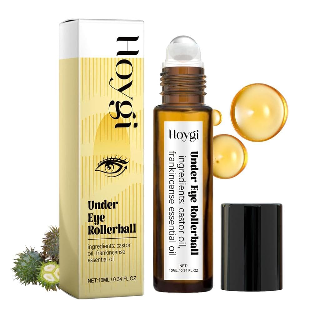 Roll-on para Olhos com Óleo de Rícino e Olíbano para Olheiras, Olhos Inchados e Rugas, Creme Sérum Anti-Idade para Olhos