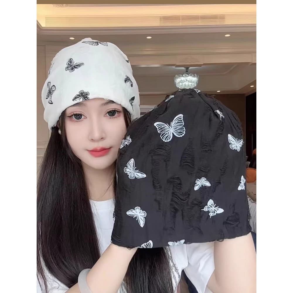2026 novo estilo caseiro nicho Design borboleta pilha chapéu feminino primavera outono estilo menina quente pequeno rost