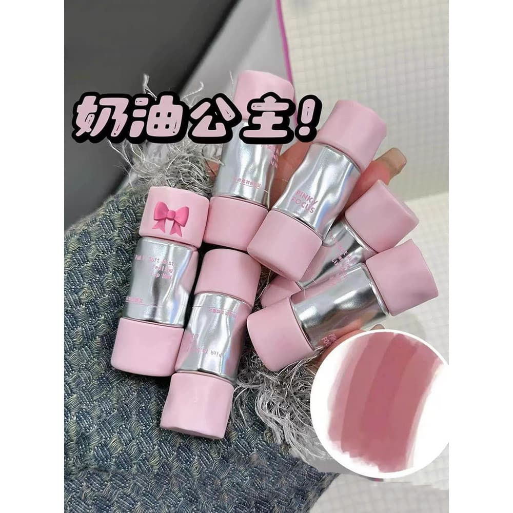 Estilo Coreano Creme Princesa em Estilo!Cinza Rosa Rosa Rosa Lip Glaze Pele de Oliva Lip Clay High School Pseudo-Face Ba