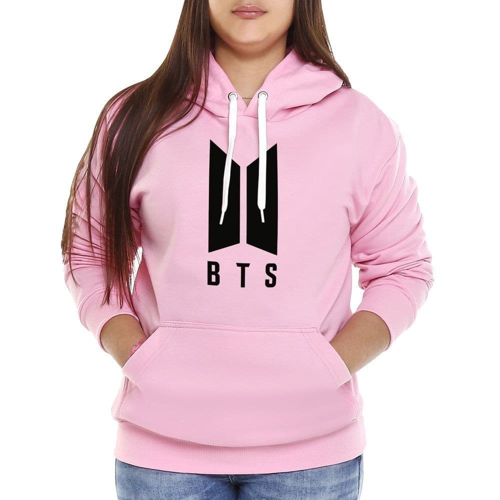 Moletom BTS Unissex Blusa de Frio com Capuz – Tecido Premium Algodão e Poliéster Estilo K-Pop Casual