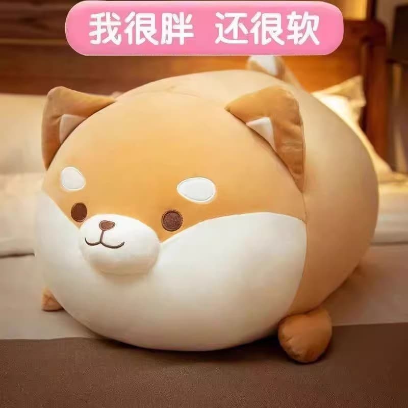 Shiba Inu boneca boneca de pelúcia dormir presente aniversário bonito dormir macio brinquedo do feriado menina calmante