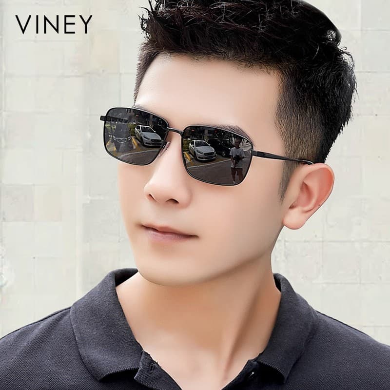 Viney óculos de sol masculino 2026 novo estilo moda condução viagem estilo masculino óculos polarizados guarda-sol moda