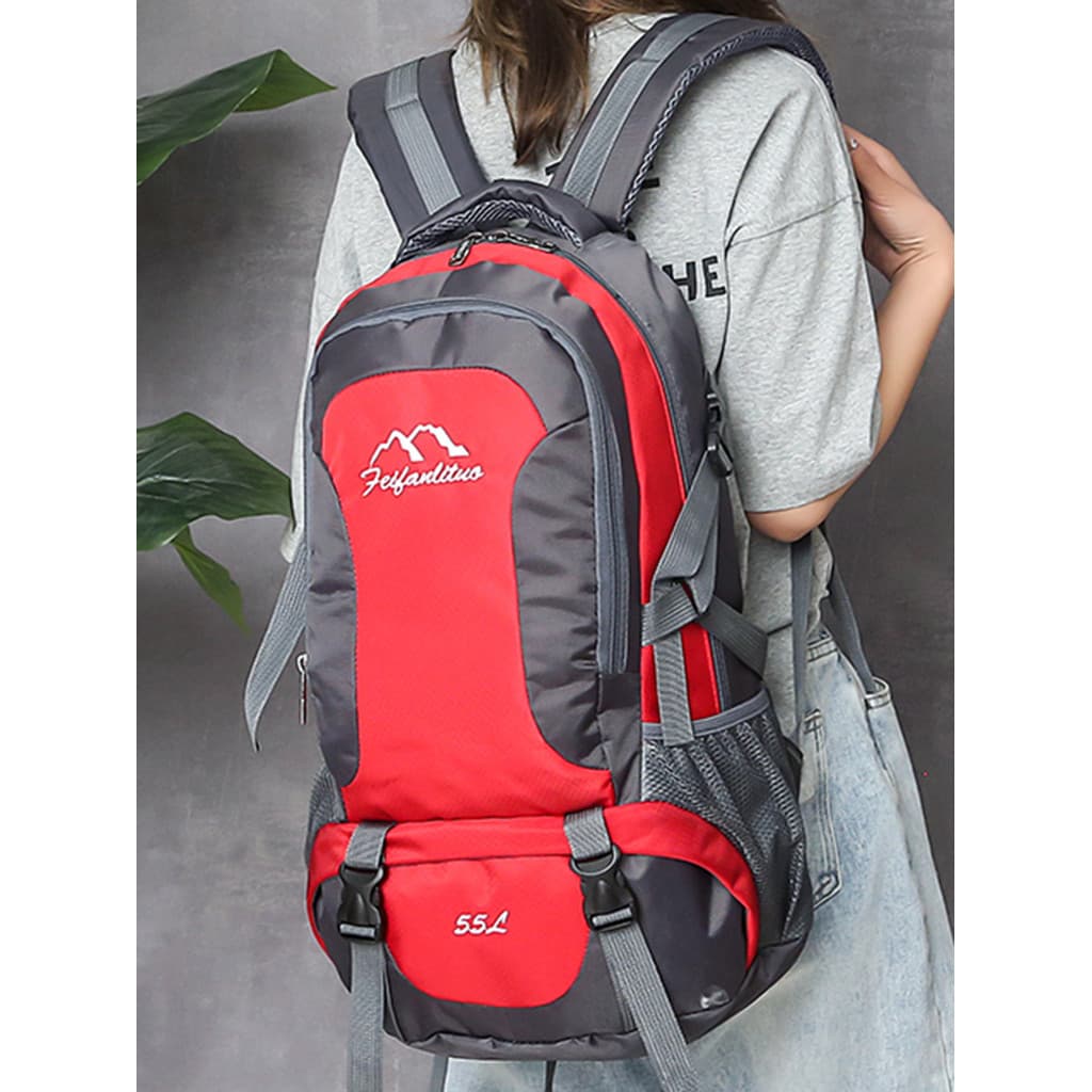 Nova mochila masculina mochila estudante mochila feminina 55L esportes ao ar livre saco de viagem viagem Fitness escalad