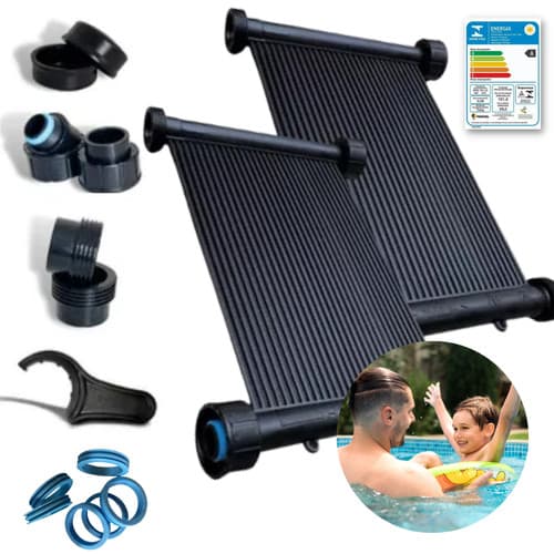 Aquecedor Solar para Piscina 1,5m² – 3 Placas TS Solar 2m 2,5 mil Litros com Kit Instalação