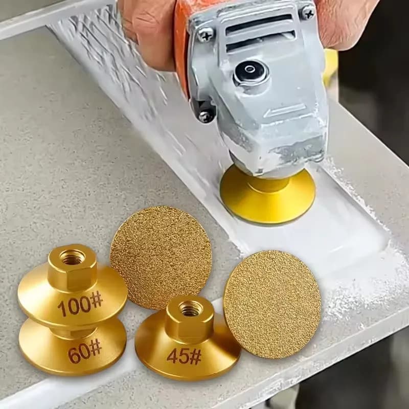 Cabeça De Moagem Plana Soldada Diamante Para Pedra De Mármore Polimento E Aparamento Áspero M10