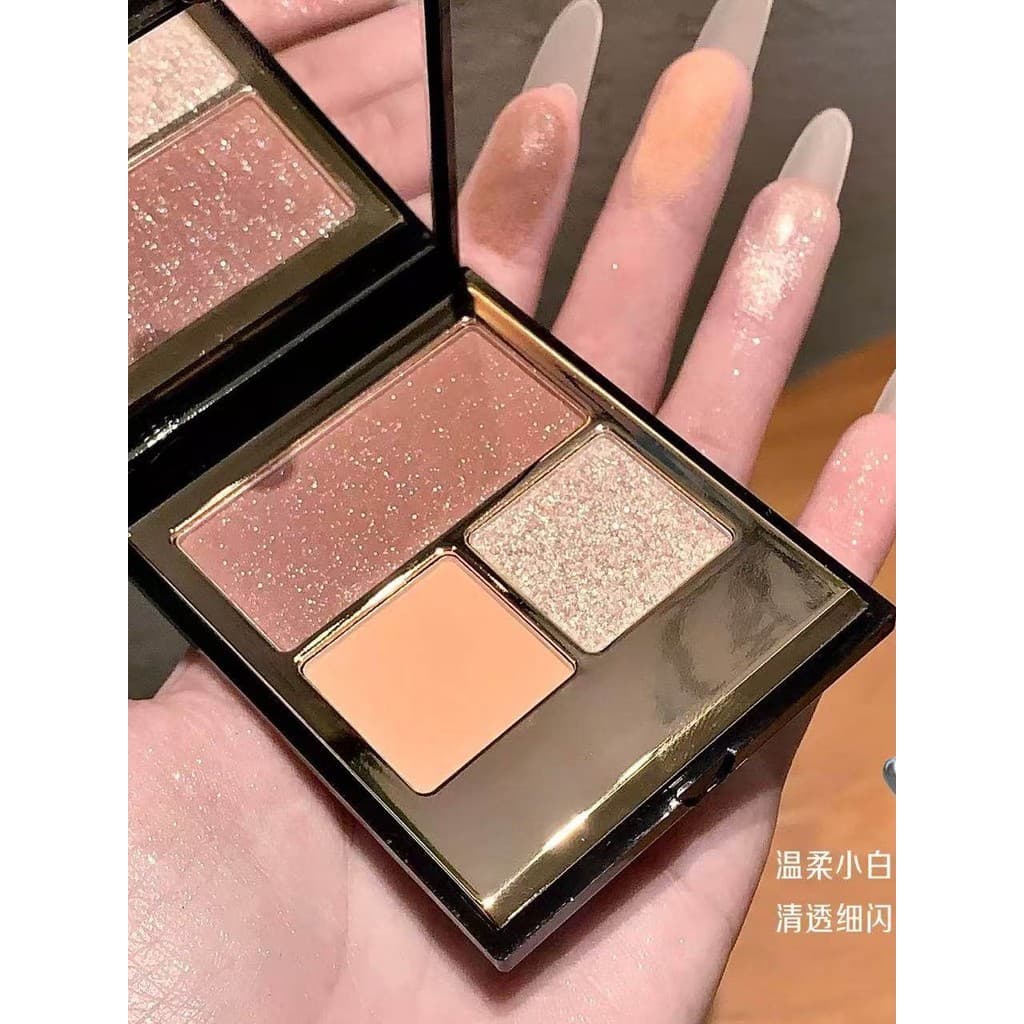 Sentimento de medalha extravagante rosa cinza!Paleta de sombras de cristal fada estroboscópio diamante baixo saturado ló