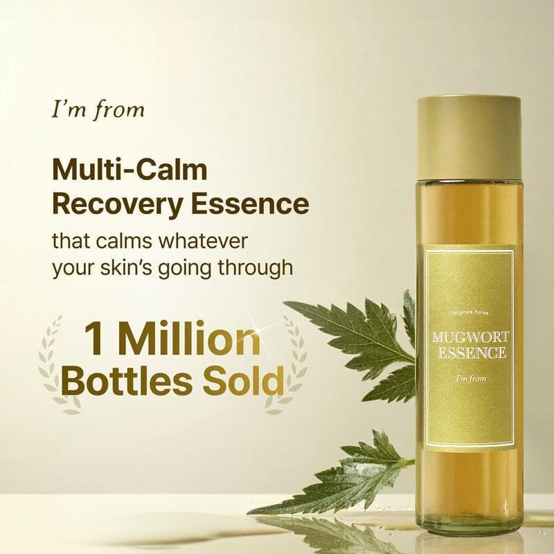Sou feito de essência de artemísia, 100% extrato de artemísia coreana, adequado para peles sensíveis e irritadas, com pr