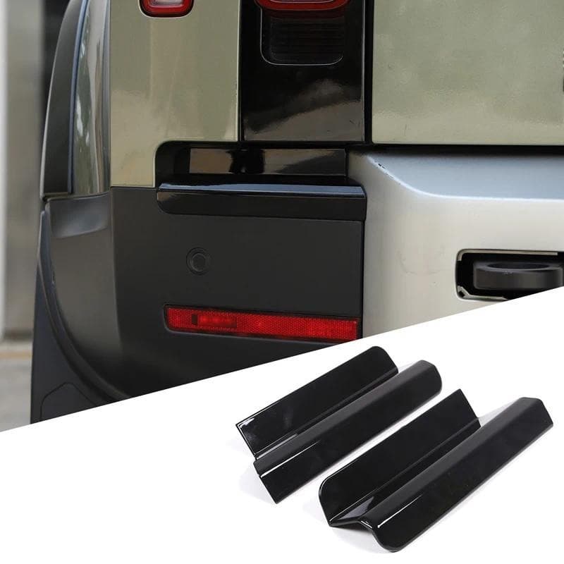 Para Land Rover Defender 90 110 2020-2024 ABS Preto Amortecedor Traseiro Do Carro Ambos Os Lados Lâmpada Traseira Inferi