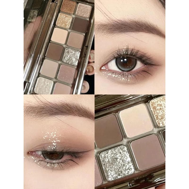 Paleta de cimento em pó cinza saturado baixo roto12 paleta de sombras coloridas de alto valor cor terra perolado fosco e