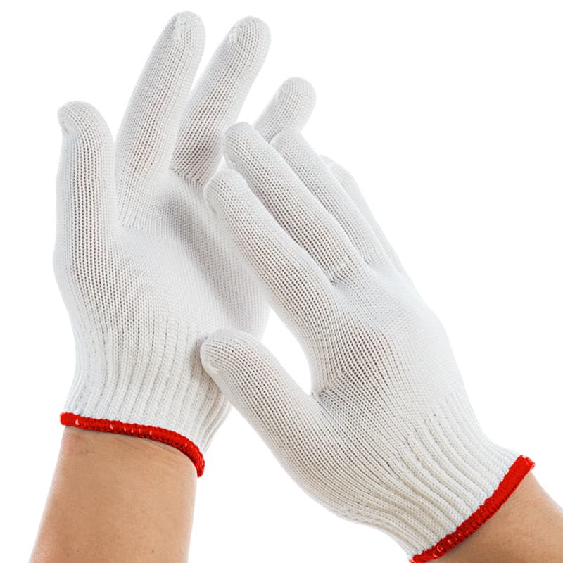 Luvas de náilon proteção do trabalho resistente ao desgaste trabalho masculino canteiro de obras trabalhadores trabalho