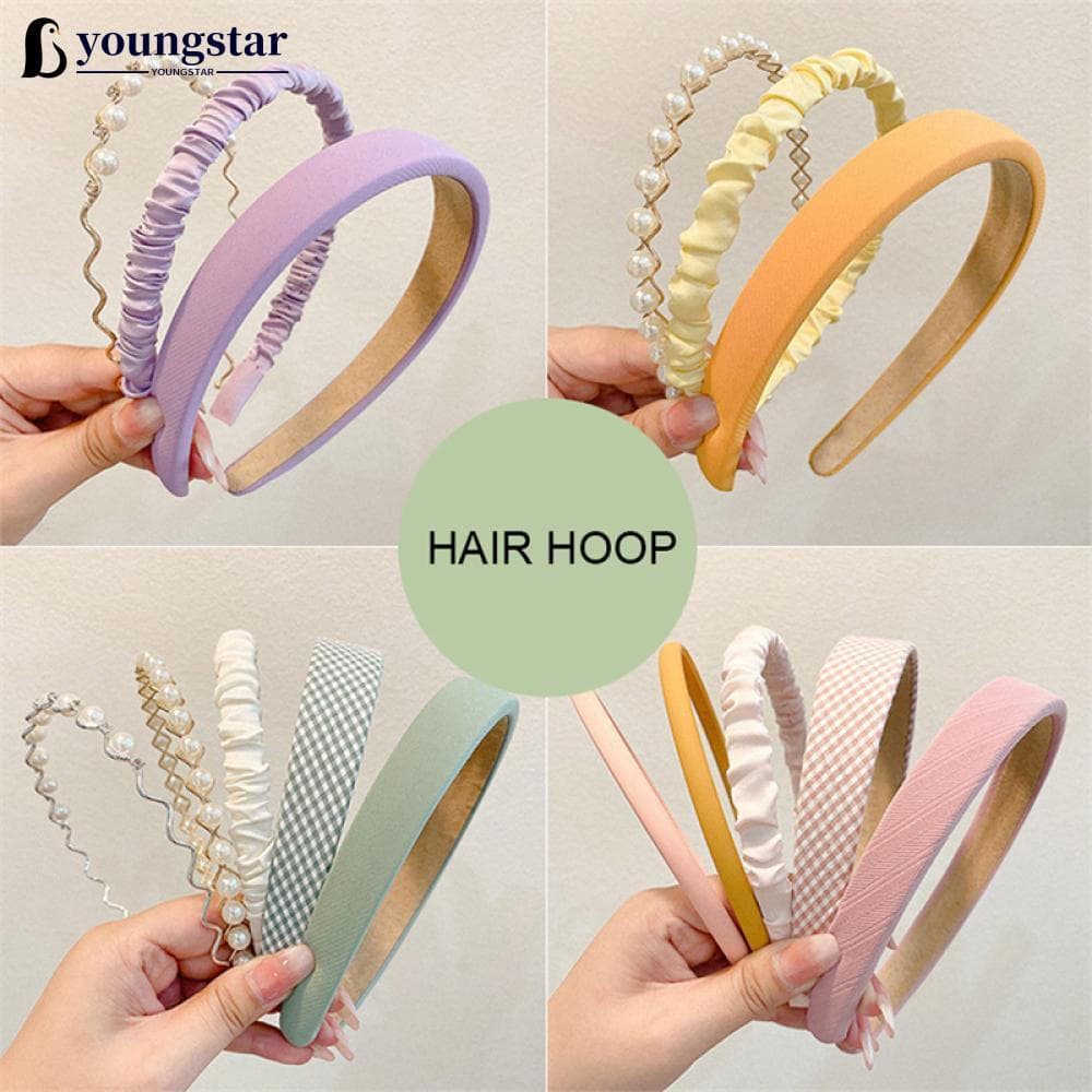 Conjunto de 3 faixas de cabelo femininas YOUNGSTAR, acessórios de cabelo versáteis e de estilo simples P1Z6 YZAU