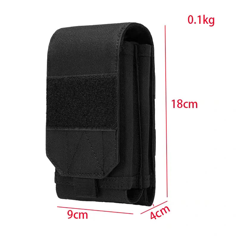 Estilo tático Oxford pano cintura saco Unisex multifuncional 7-Polegada saco do telefone móvel ao ar livre resistente ao