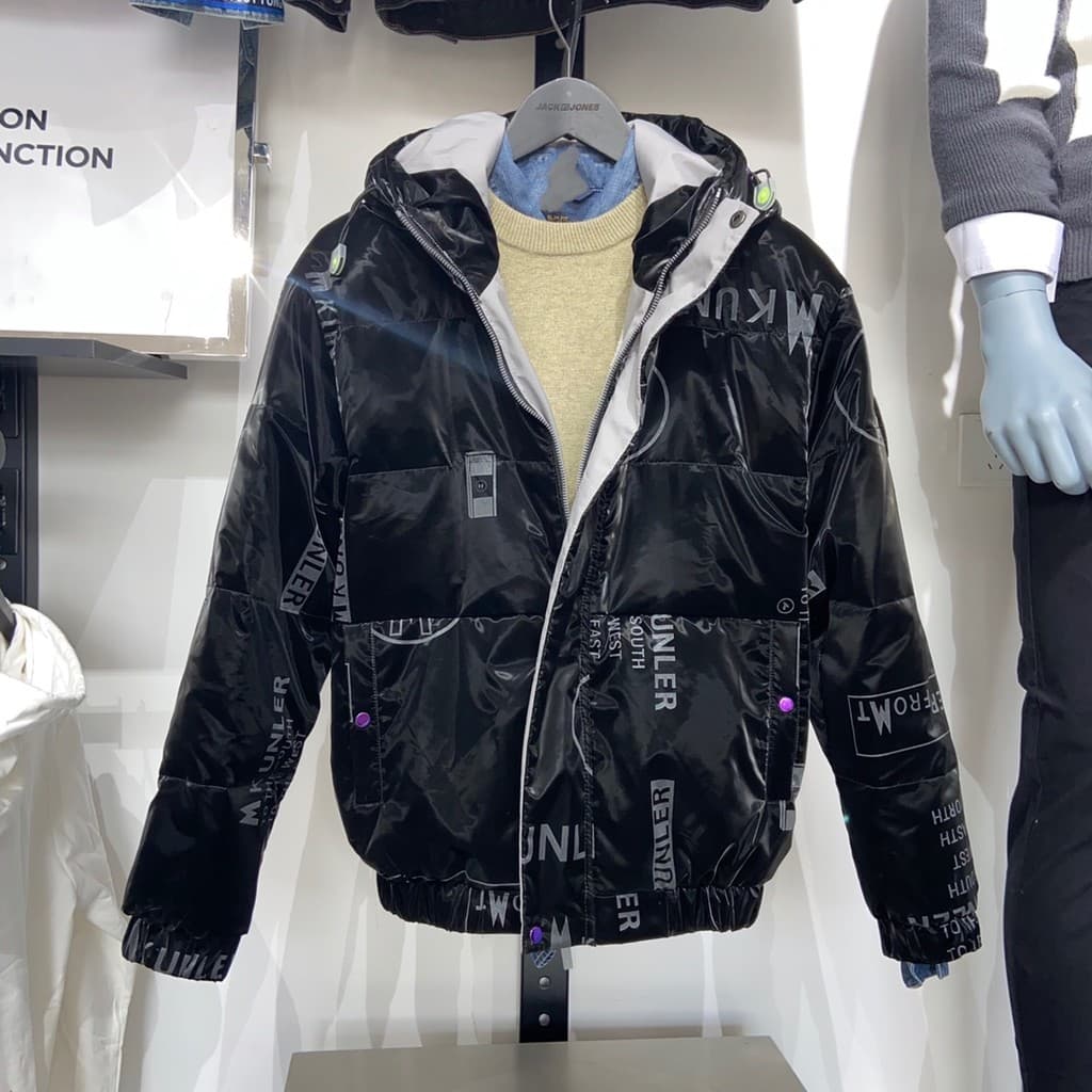 JJ Cut Label Masculino Inverno Com Capuz Engrossado Pato Branco Para Baixo Ao Ar Livre Curto Casual Moda Esportes Jaquet