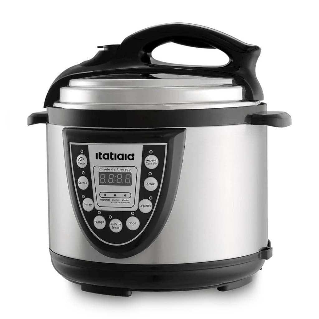 Panela de Pressão Eletrica Essencial 3 e 5L Inox  Exelente Para Sua Rotina-Cozinha