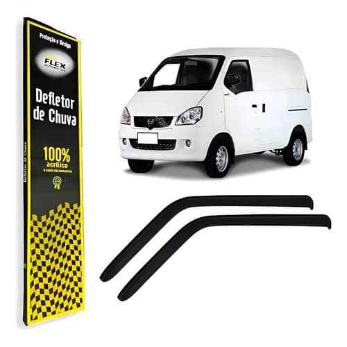 Calha De Chuva Defletor Asia Towner Furgão 2 Portas Ecoflex