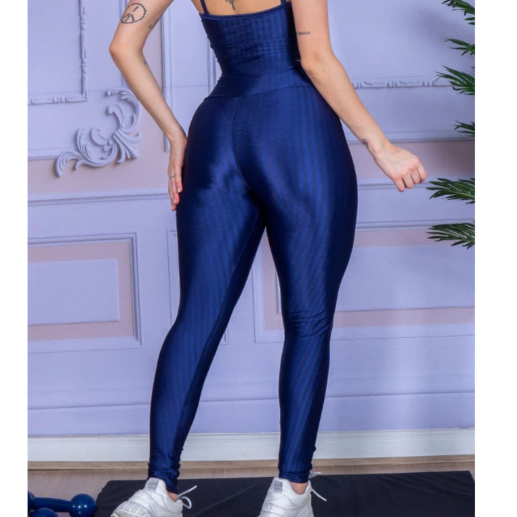 Calça Cirrê Brilho Molhado Acadêmia Fitness 0 Transparência Wolfox Cintura Alta Feminina Modeladora