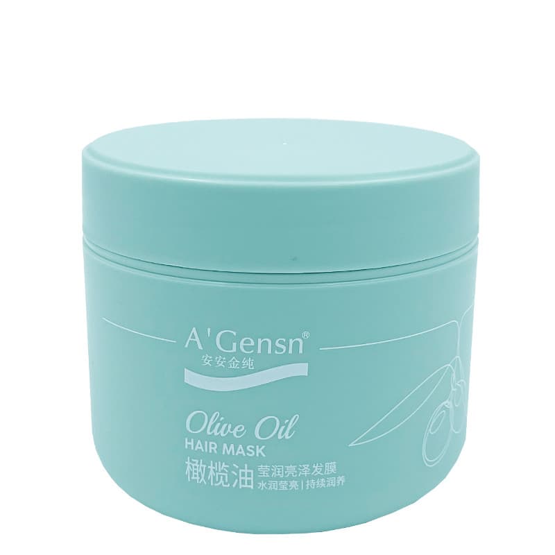 Uma máscara de cabelo brilhante iluminadora de azeite 300g condicionador pomada sem vapor melhora o Frizz e suavizante