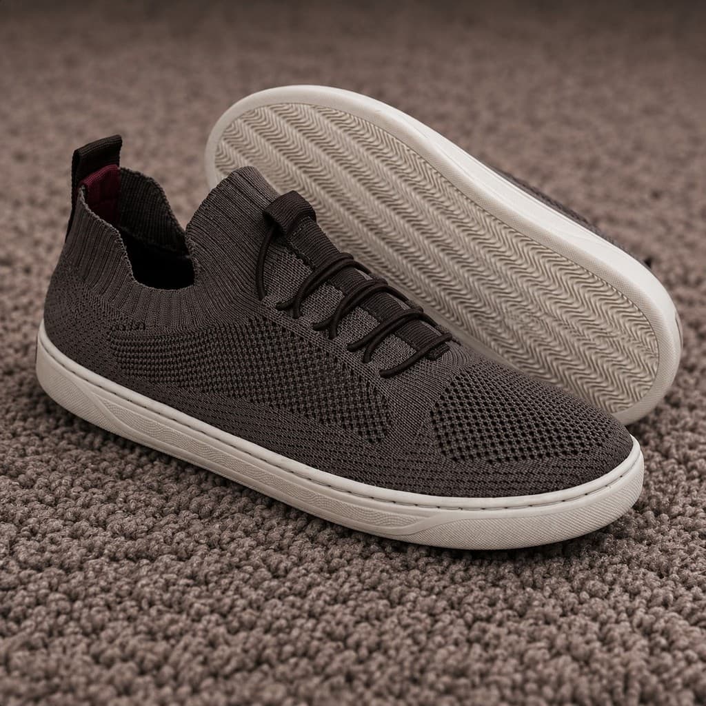 Tênis Masculino Casual Ultra Confortável Leve Respirável Slip On Knit Estilo Moderno Dia a Dia Oferta Promoção