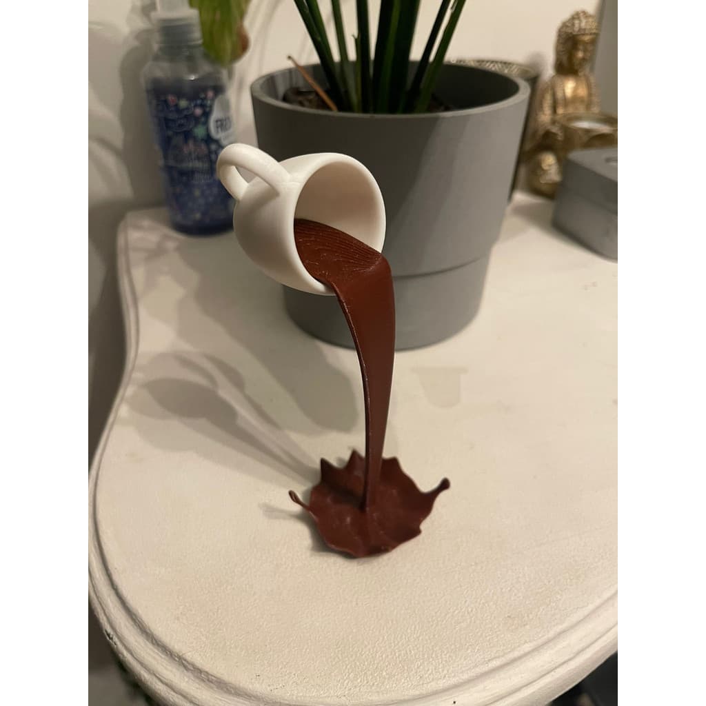Decoração Xicara Flutuante em 3D Grande, Media e Pequena em impressao 3D