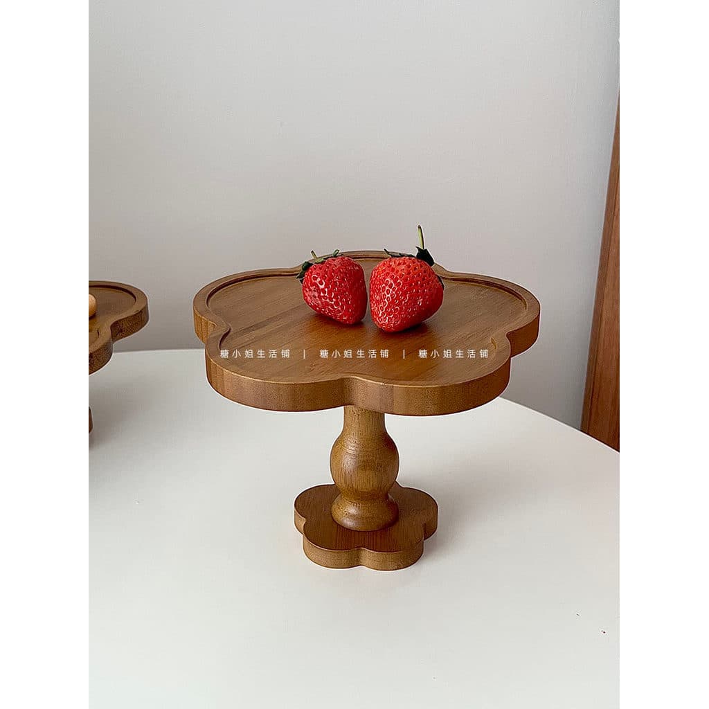 Miss açúcar Retro Log bandeja estilo Medieval placa decorativa pés altos sobremesa francesa bolo prato ins flor jantar p