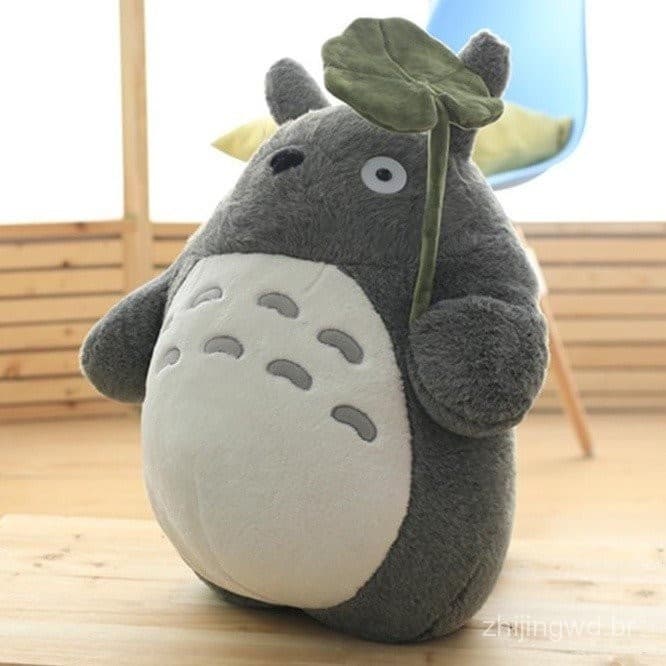 Adicionado à página de favoritos, boneco de pelúcia Totoro, gato anime com folha de lótus, presente de aniversário para