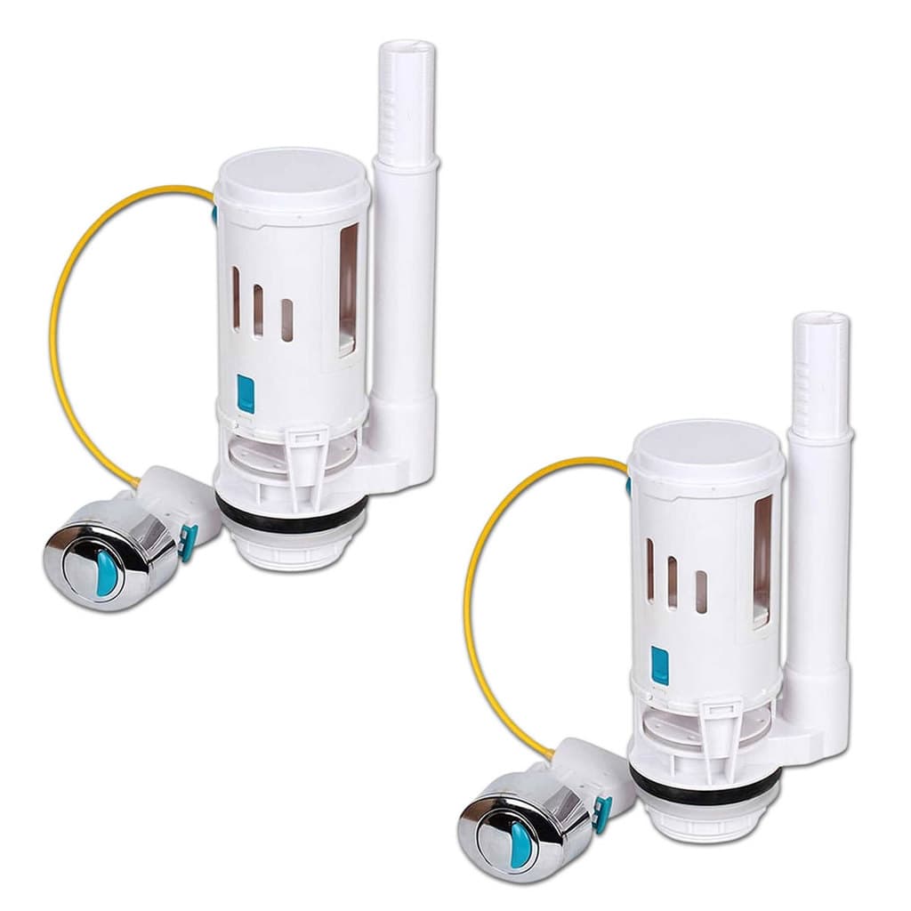 Mecanismo Reparo Caixa Acoplada Kit 2 Uni Descarga Vaso Assento Sanitario Tanque Banheiro Acessorio Higienico Casa