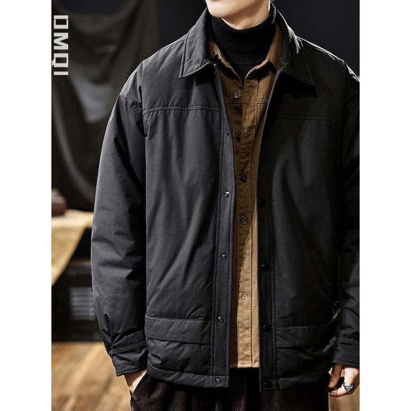 2025 lapela jaqueta masculina novo estilo casual High-End leve jaqueta de algodão jaqueta de inverno curto jaqueta casua
