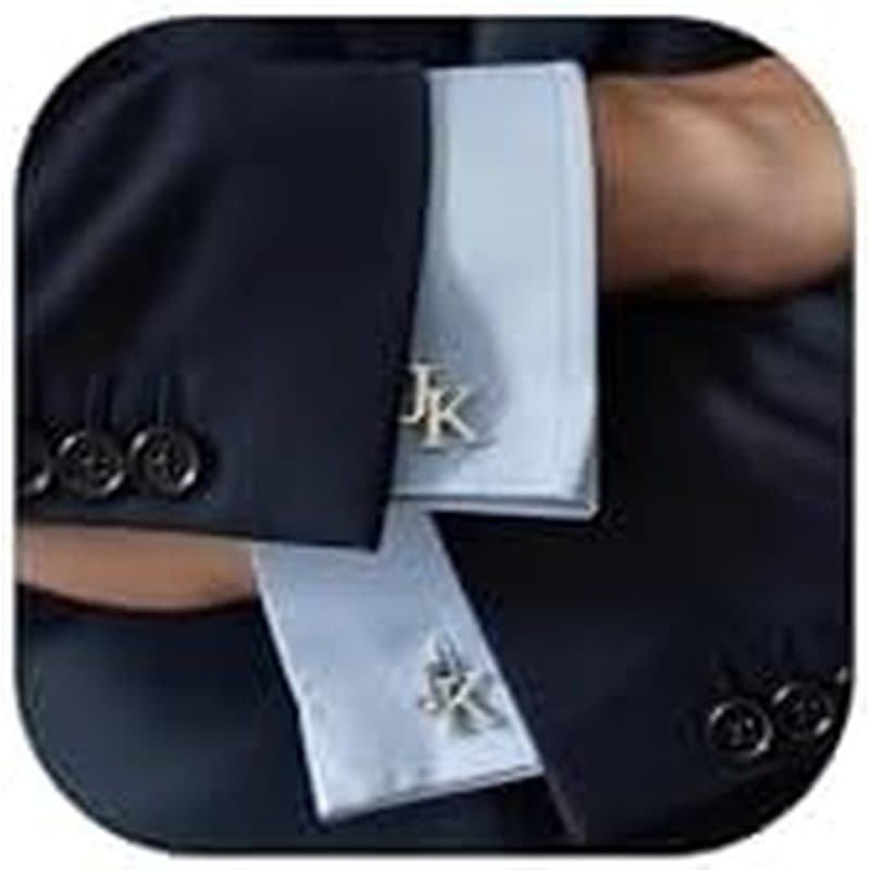 Abotoaduras masculinas personalizadas com combinação de letras, abotoaduras personalizadas masculinas, presentes para pa