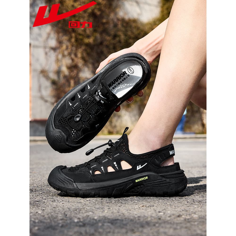 Puxar para trás sapatos masculinos ao ar livre sapatos esportivos casuais 2025 verão novo estilo oco sola macia vadear r