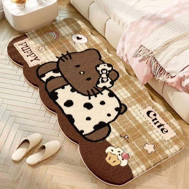 Influencer Cartoon Cashmere Katie Bonito Cabeceira Resistente ao Desgaste Antiderrapante Tapete de Quarto de Menina