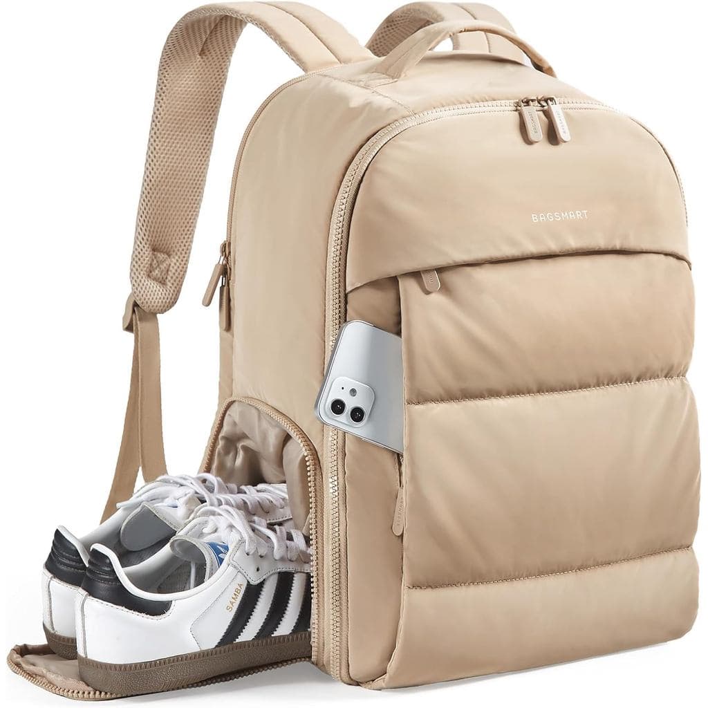 Mochila de viagem feminina BAGART30L, mochila de mão para aviões, mochila de ginástica com compartimento para calçados,